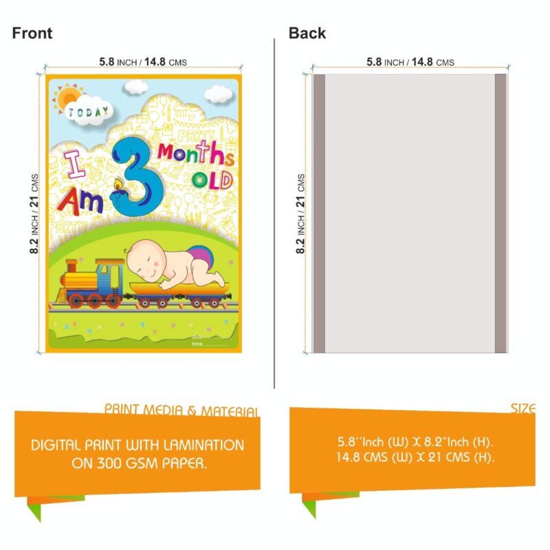 New born age milestone cards 2