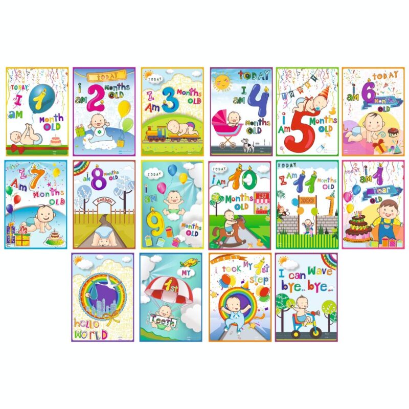 new born age milestone cards 3
