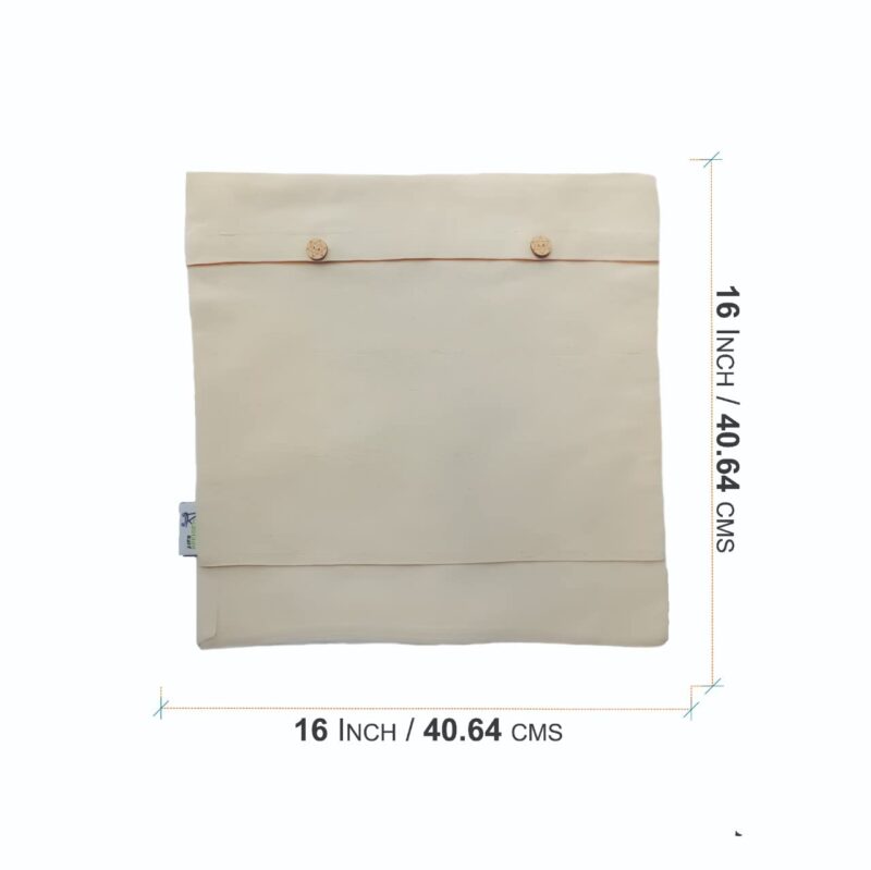 Cotton Saree Cover Bags with Button & Window, close-up of the cotton fabric