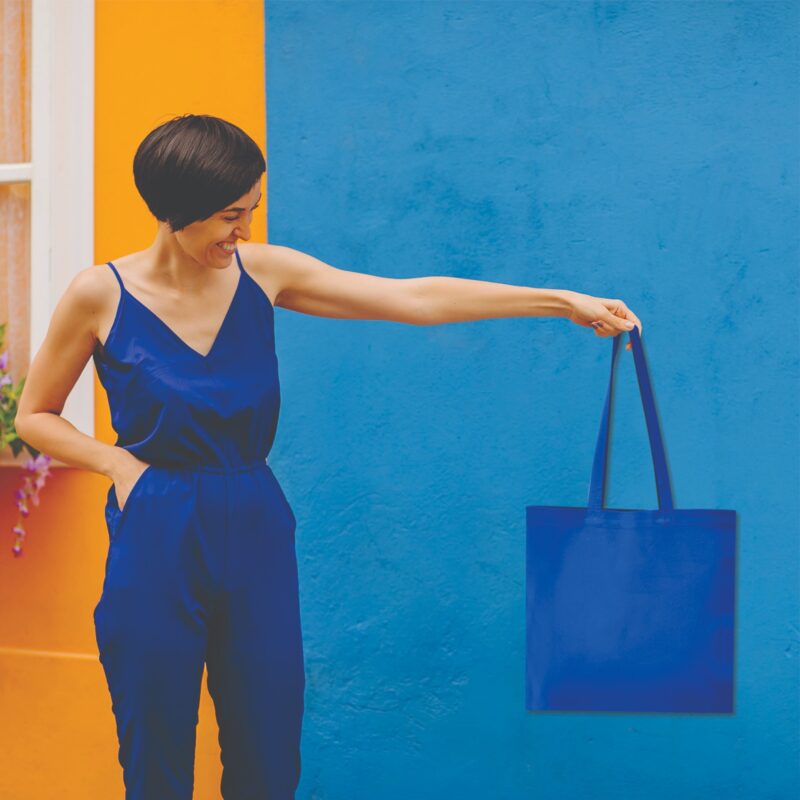 Plain Canvas Tote Bags, Blue, used for grocery shopping Plain Canvas Tote Bags, Blue, used for grocery shopping