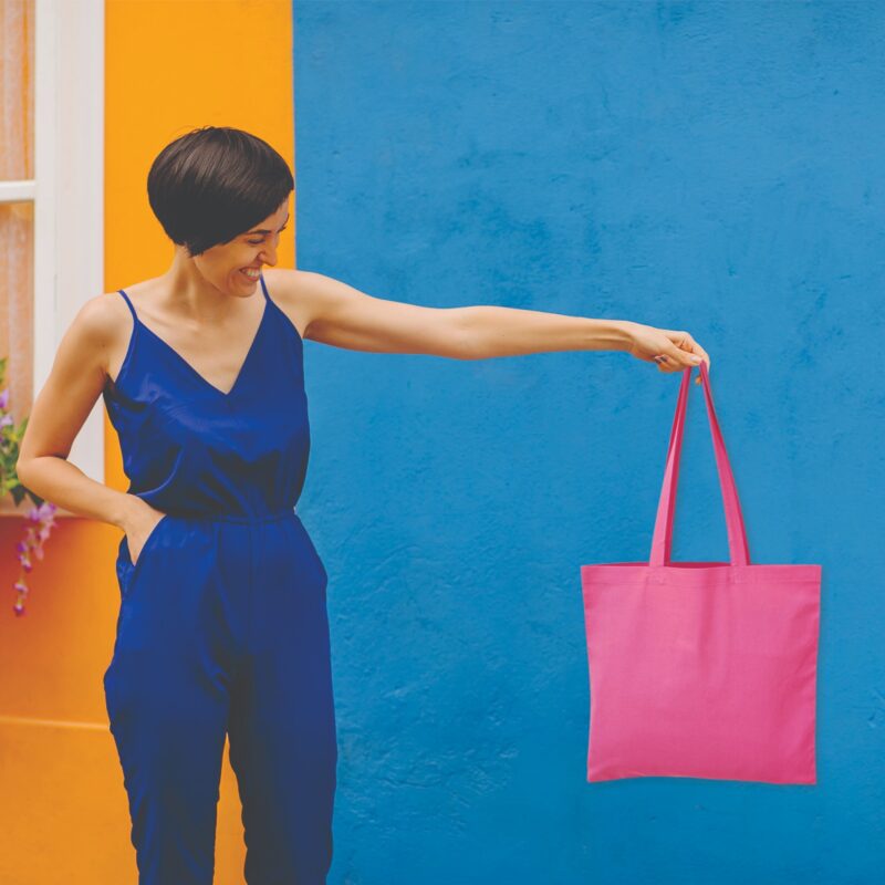 Plain Canvas Tote Bags, Pink, used for grocery shopping Plain Canvas Tote Bags, Pink, used for grocery shopping