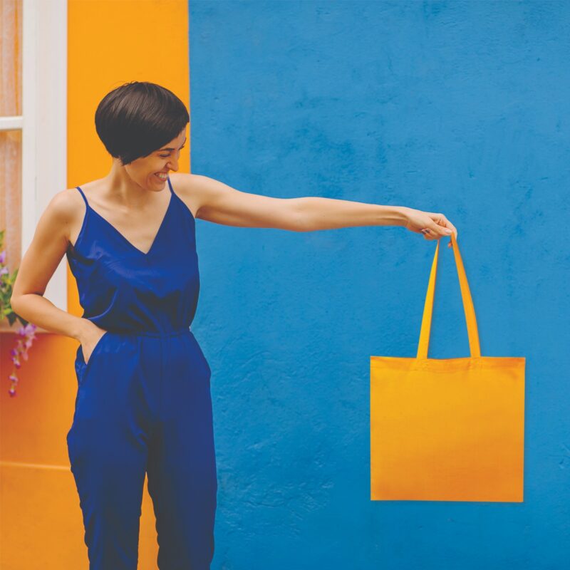 Plain Canvas Tote Bags, Yellow, used for grocery shopping Plain Canvas Tote Bags, Yellow, used for grocery shopping