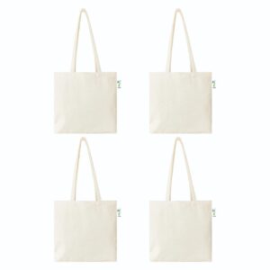 Stylish canvas tote for art class supplies.