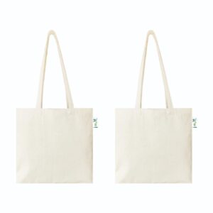 Reusable canvas tote for eco-conscious grocery shopping.