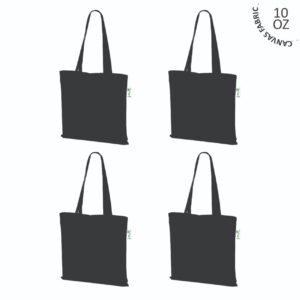 Durable canvas bag for carrying groceries and essentials.