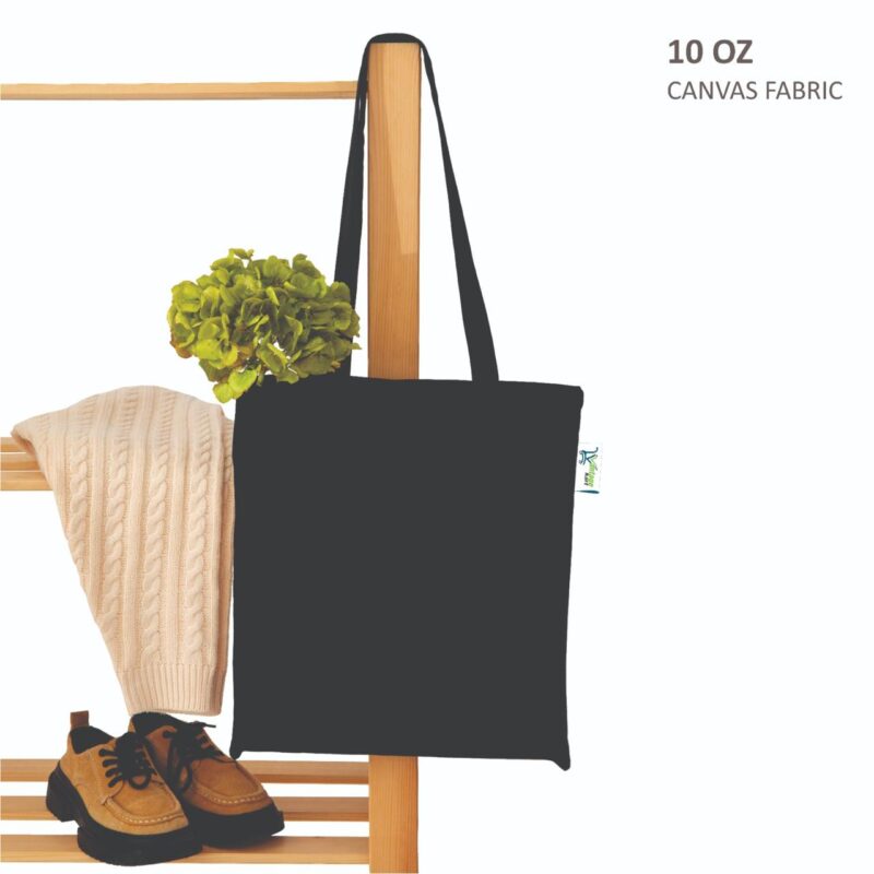 Plain Canvas Tote Bags, Black, used for grocery shopping Plain Canvas Tote Bags, Black, used for grocery shopping
