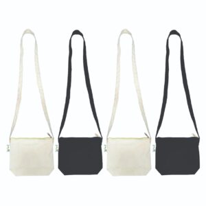Compact canvas tote sling bag for carrying art tools and materials