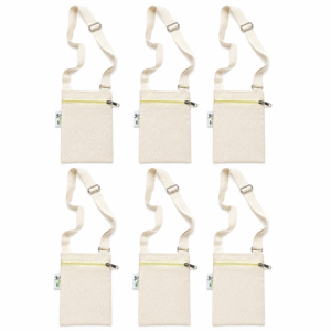 Vantagekart Mobile Pouch with Zipper – Beige (Set of 6) | Compact, Durable Crossbody Phone Bags for Travel, Smartphone Storage & Daily Use